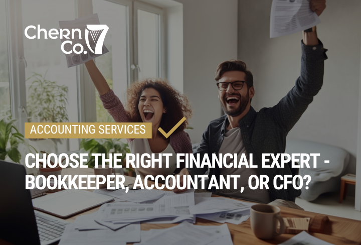 Choose the Right Financial Expert — Bookkeeper, Accountant, or CFO?