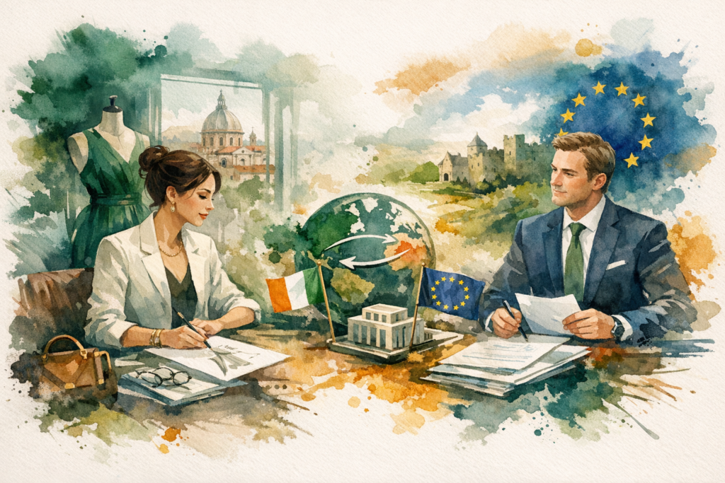 Italian Fashion Brand Sets Up Irish LTD for IP Holding and EU Licensing - 6 Weeks End to End